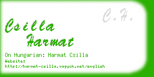 csilla harmat business card